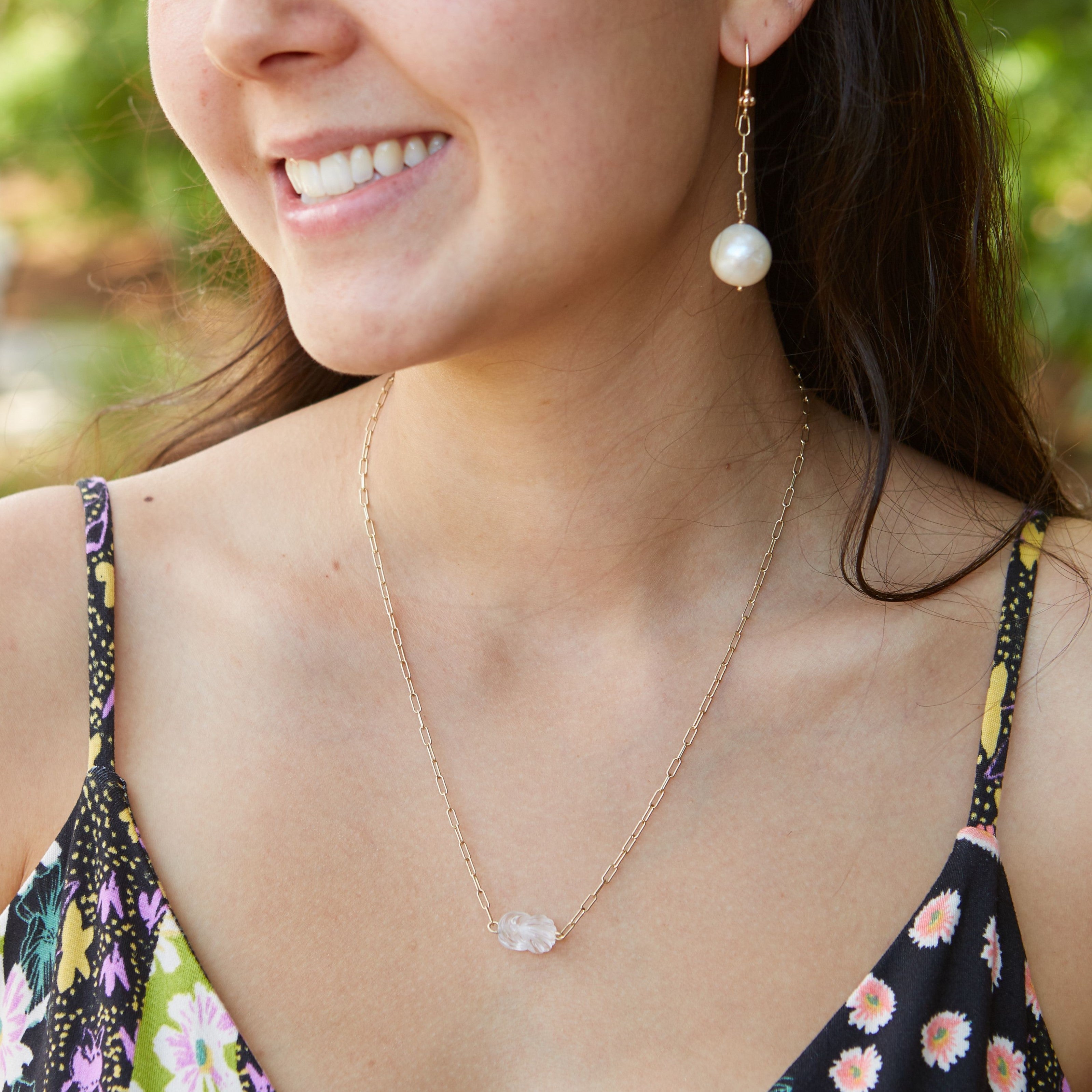 Mushroom Crystal Gemstone Pendant Necklace – GypsyGemsJewelryBox