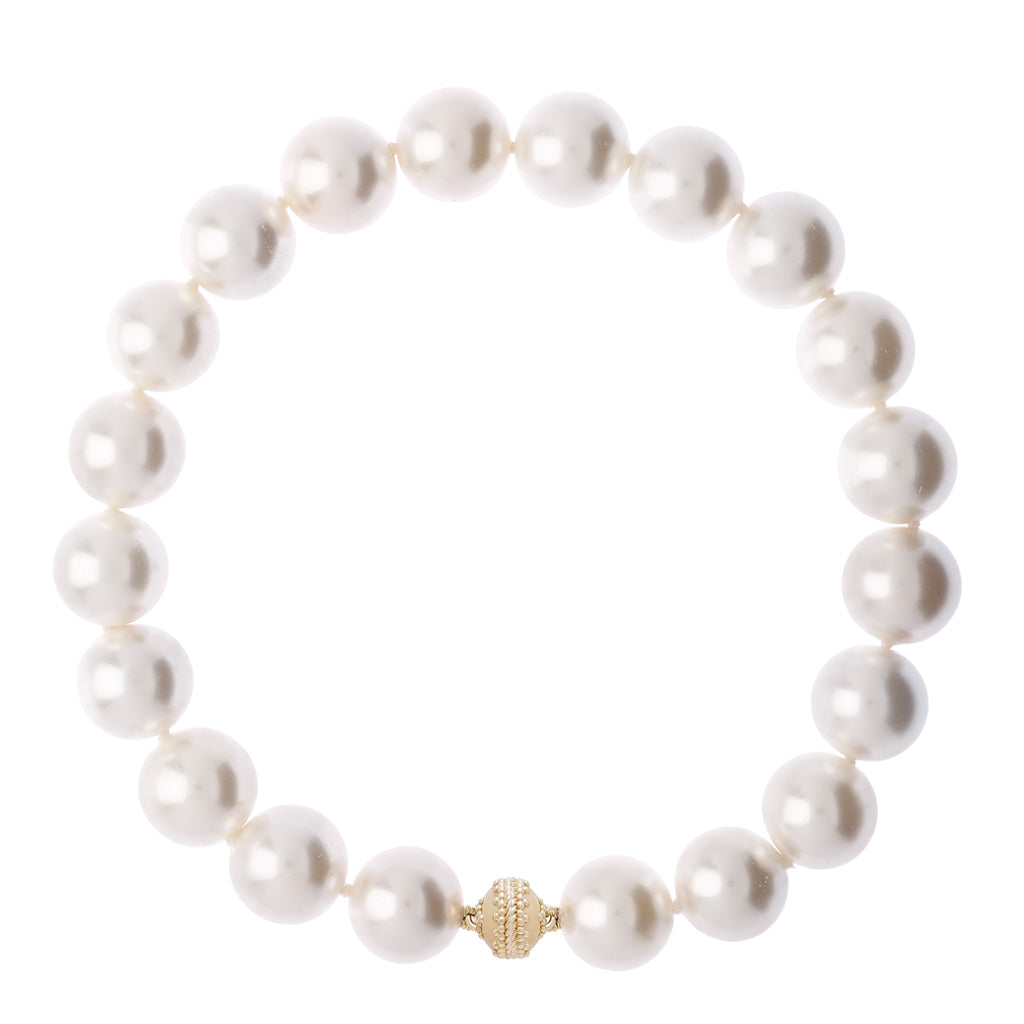 Victoire White Pearl 20mm Necklace