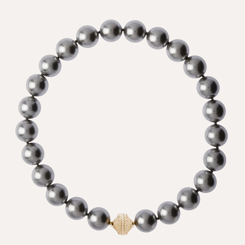 Victoire Gray Shell Pearl 16MM Necklace