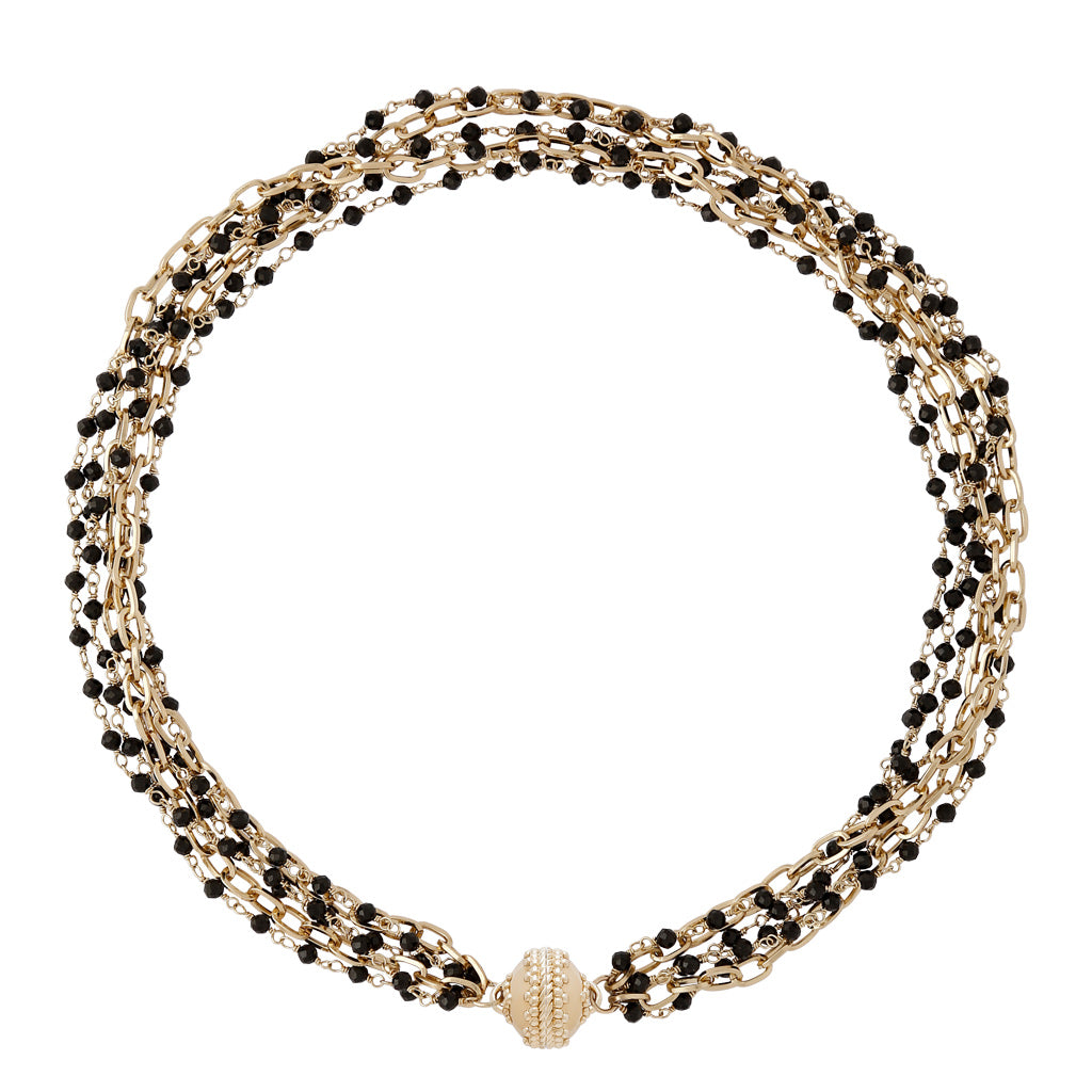 Ashley Spinel Multi-Strand Necklace