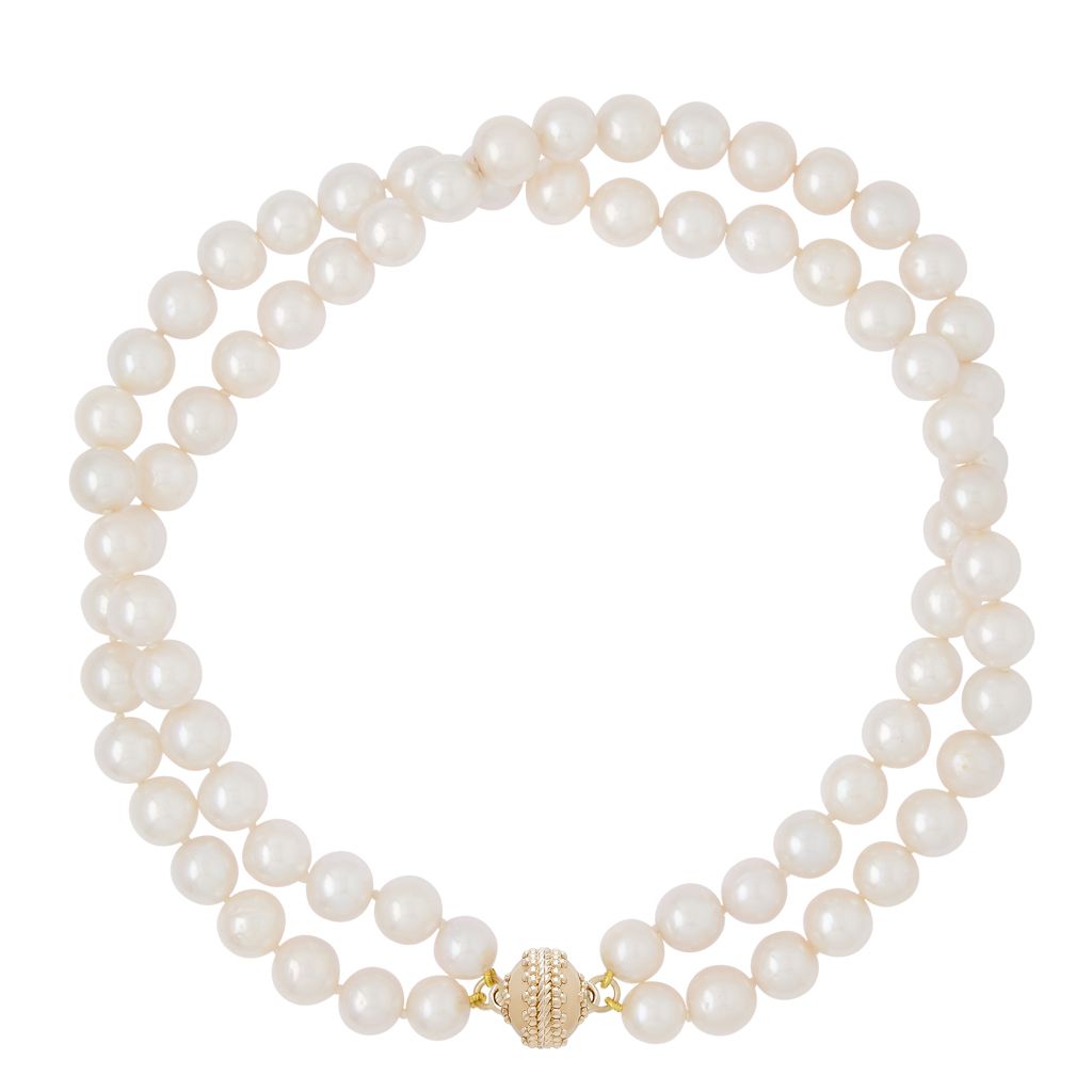 Classic 10.5mm Pearl Double Strand Necklace