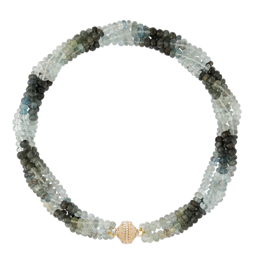 Nancy Aquamarine Rhondelle Multi-Strand Necklace