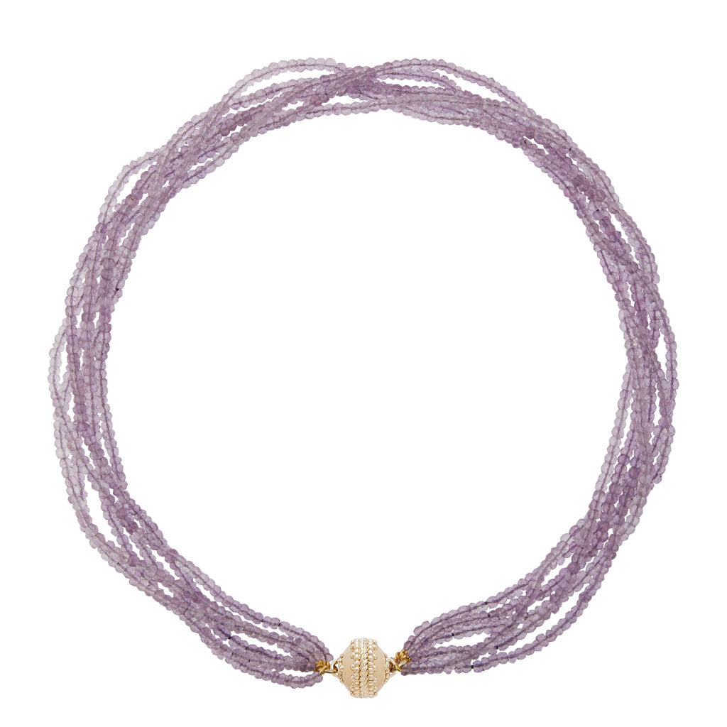 Michel Amethyst Multi-Strand Necklace
