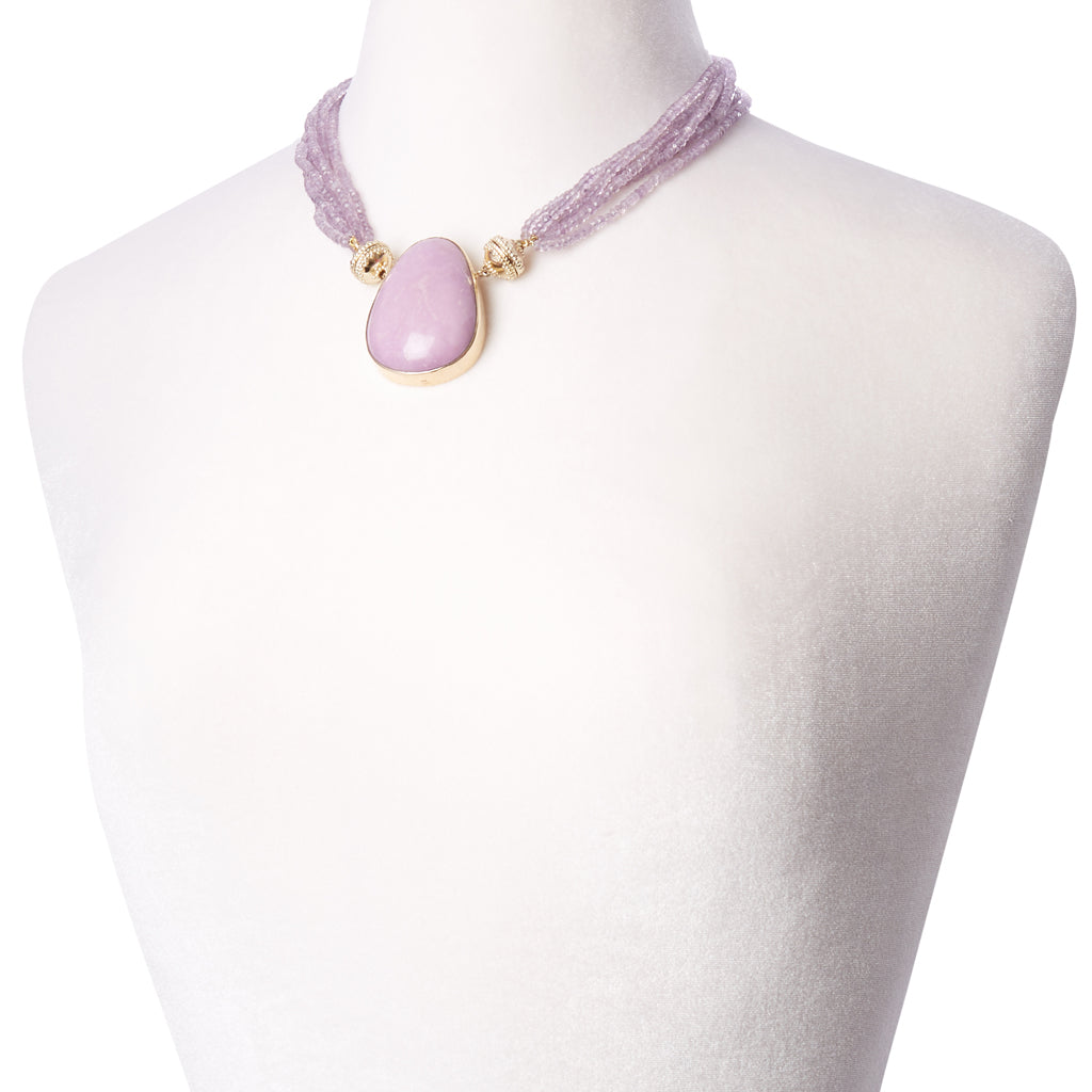 Michel Amethyst Multi-Strand Necklace
