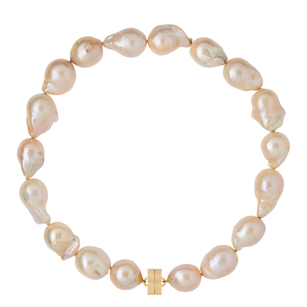 Pink Baroque Pearl Studio Necklace