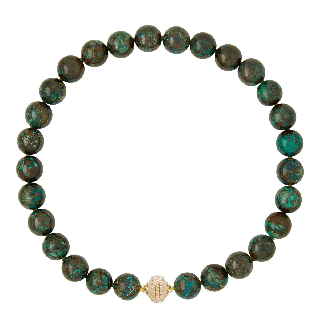 Victoire Chrysocolla 14mm Necklace