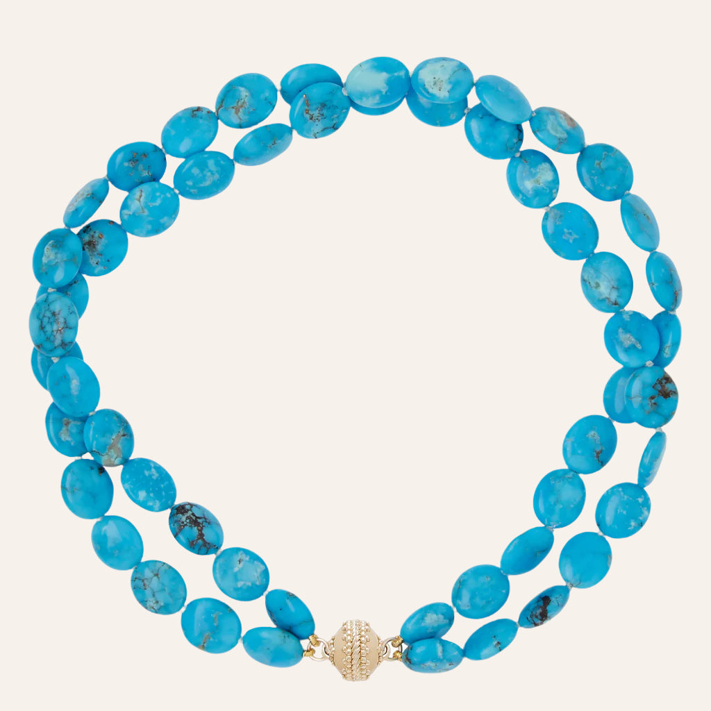 Helen Turquoise Double Strand Necklace