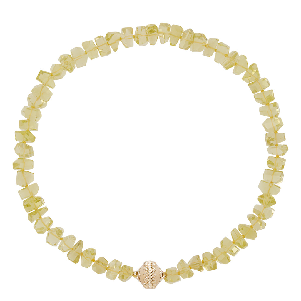 Lemon Citrine Chip Necklace