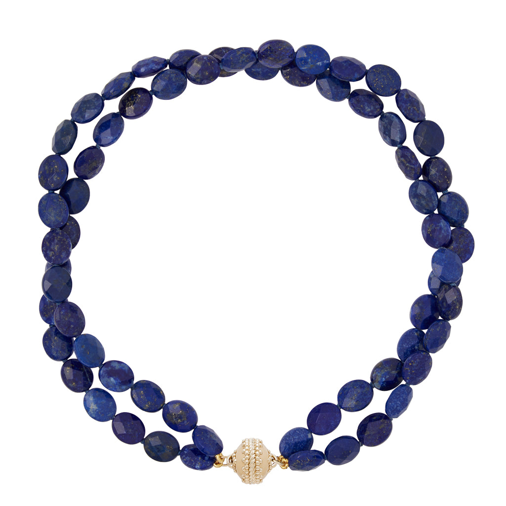 Nancy Lapis Double Strand Necklace