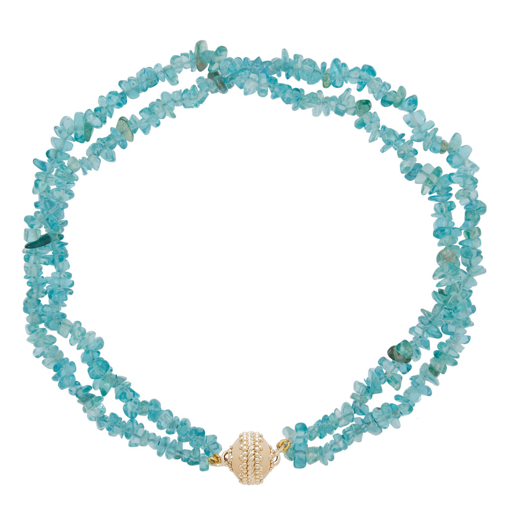 Apatite Chip Double Strand Necklace
