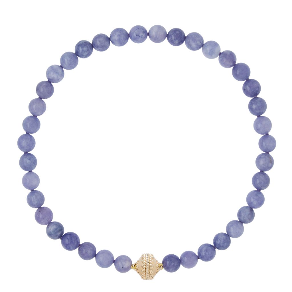 Victoire Purple Lepidolite 10mm Necklace