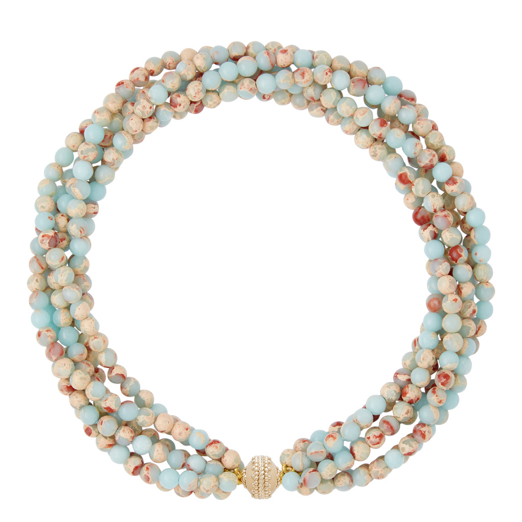 Victoire African Opal Necklace Multi-Strand Necklace