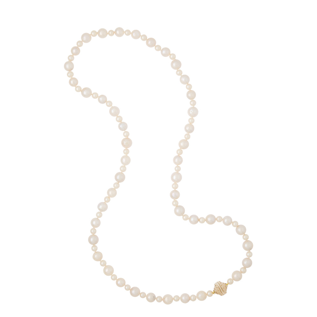 Freshwater White Potato Pearl 6-10mm Necklace