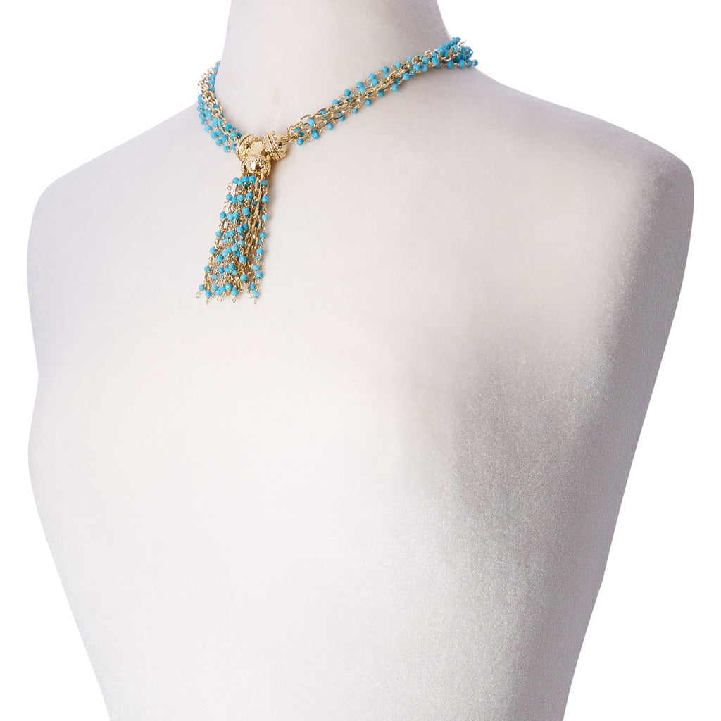 Ashley Turquoise Tassel