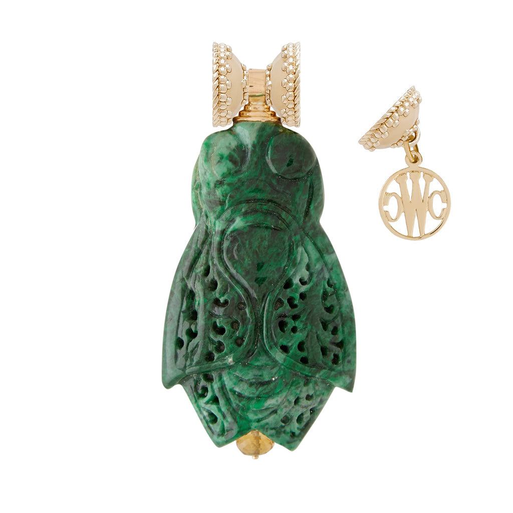 Green Jade Cicada Centerpiece