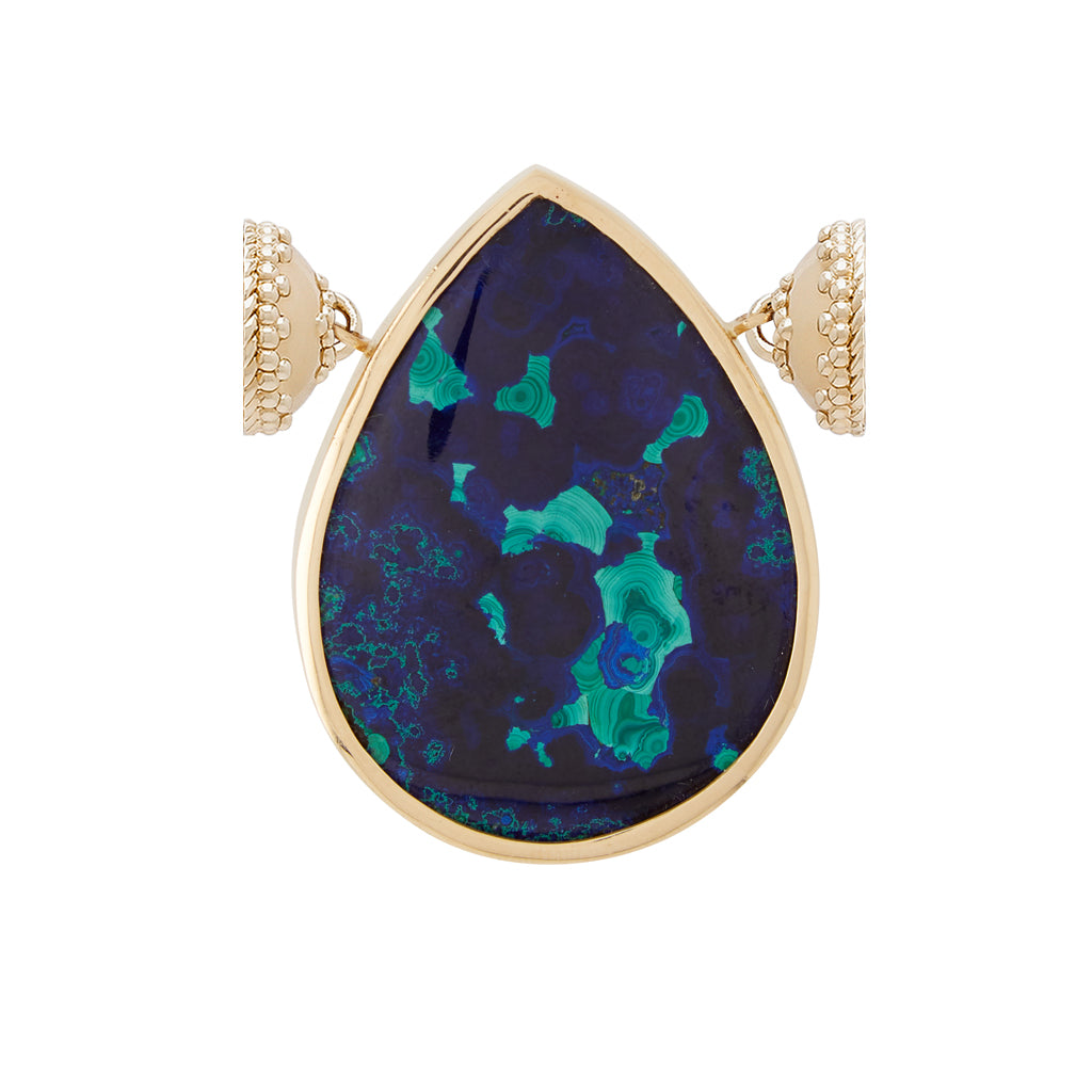 Azurite Malachite Teardrop Centerpiece