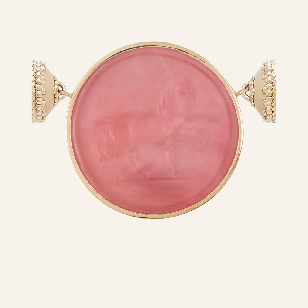 Classic Equine Watermelon Italian Glass Centerpiece