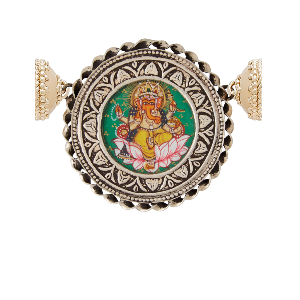 Emerald Ganesh Dharma Centerpiece