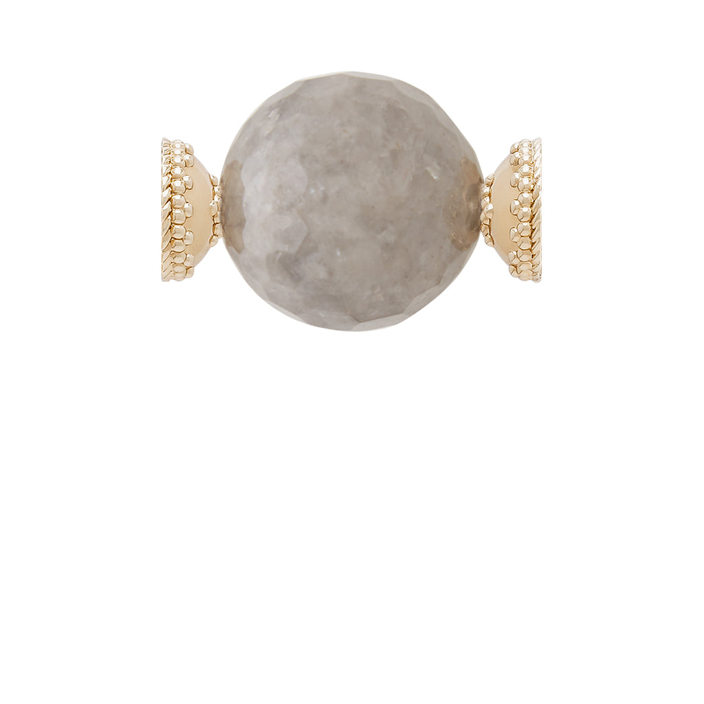 Victoire Cloudy Gray Quartz 25mm Centerpiece