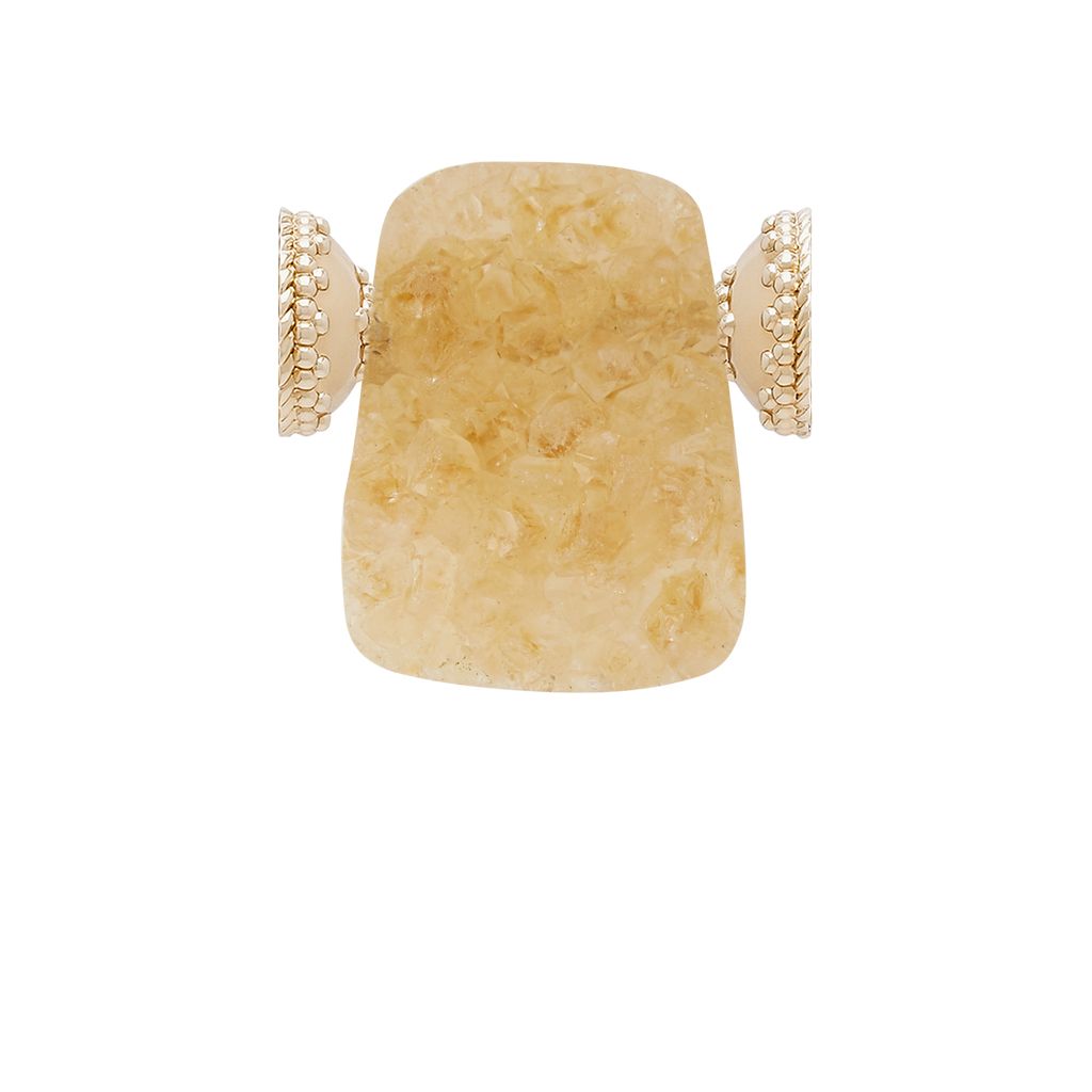 Small Light Citrine Druzy Centerpiece