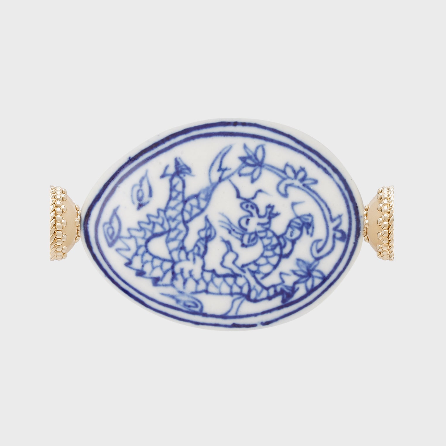 Blue & White Dragon Porcelain Centerpiece