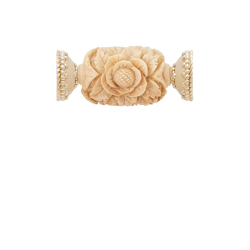 Carved Mammoth Tusk Floral Centerpiece