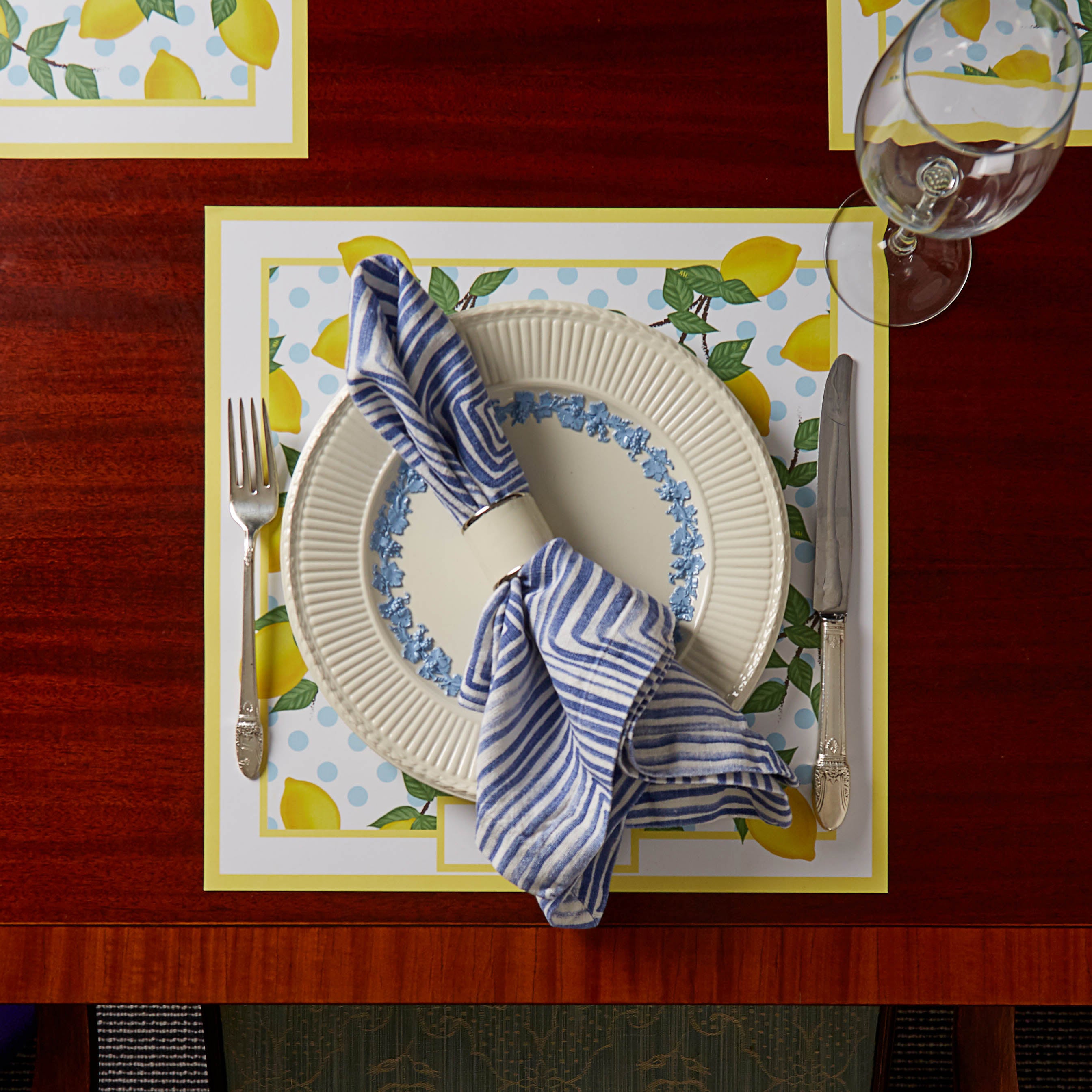 Victoire Positano Reversible Placemats, Set of 12