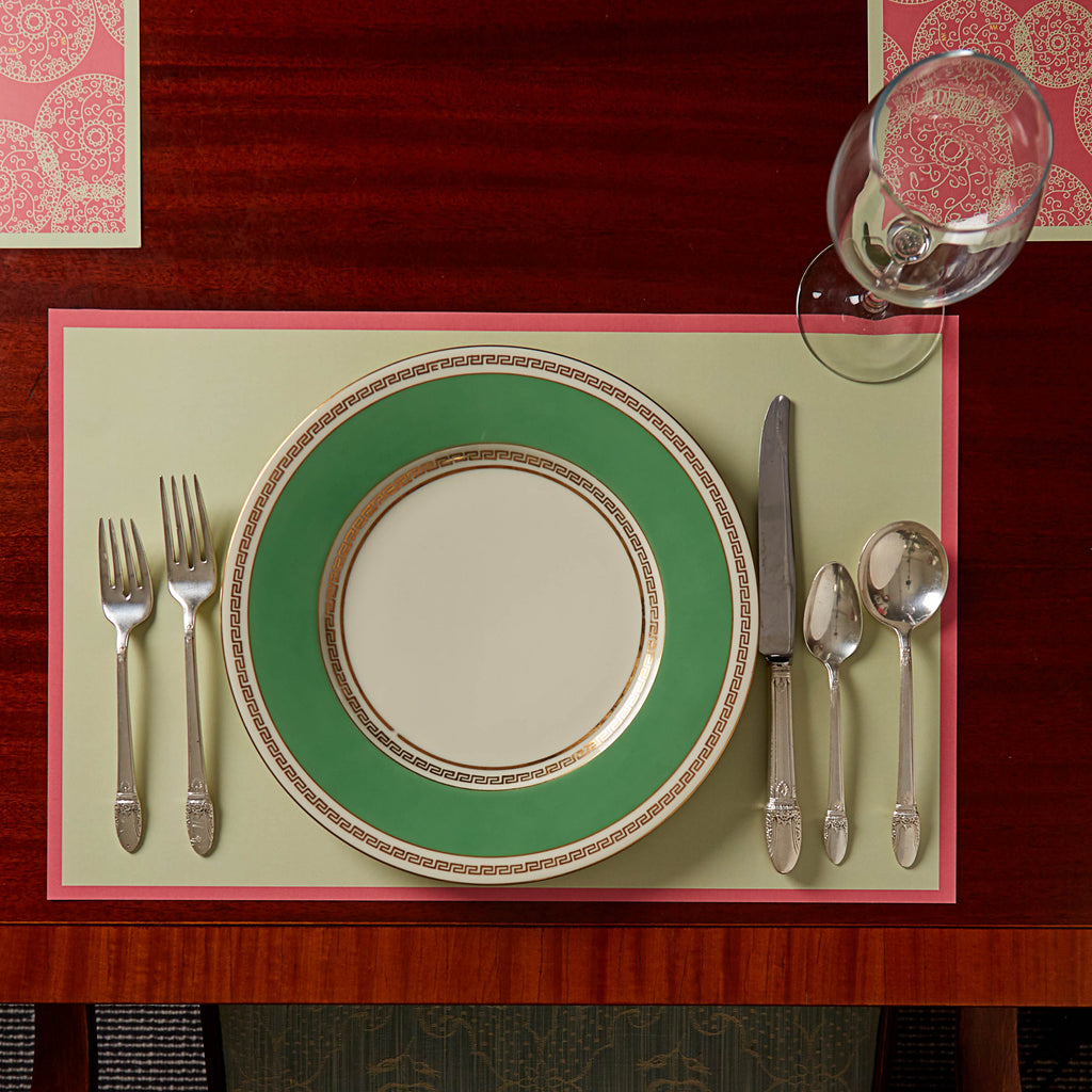 Pink Dharma Reversible Placemats, Set of 12