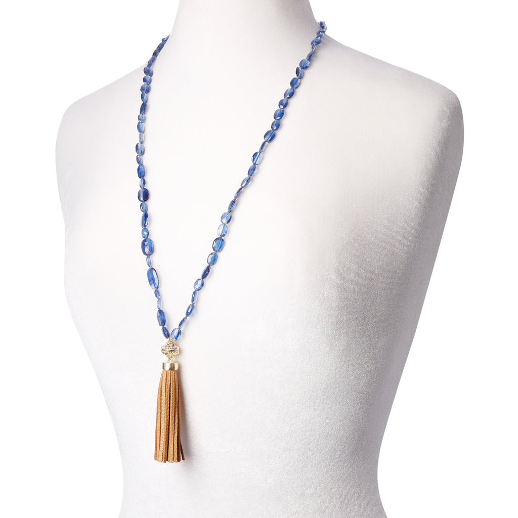 Nancy Kyanite Faceted Oval Necklace