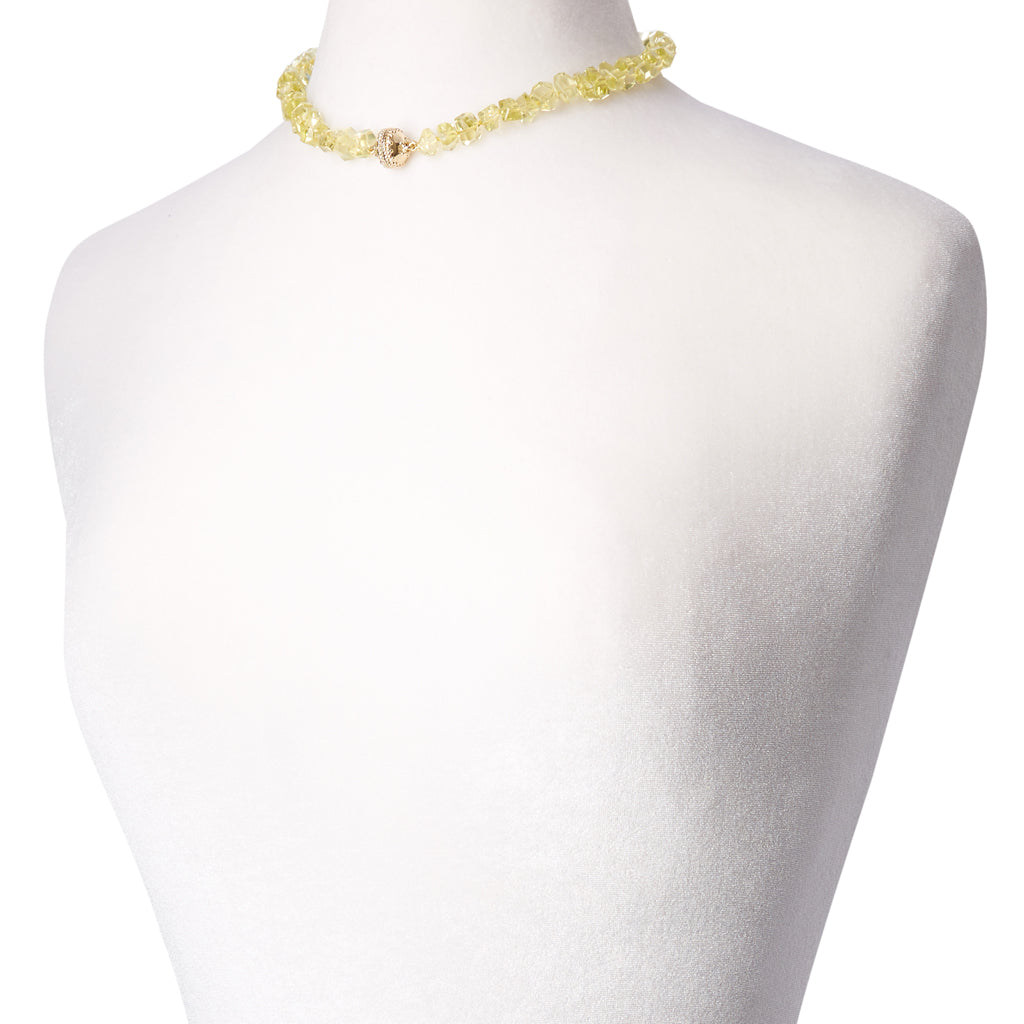 Lemon Citrine Chip Necklace