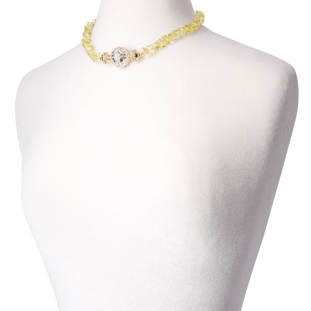 Lemon Citrine Chip Necklace