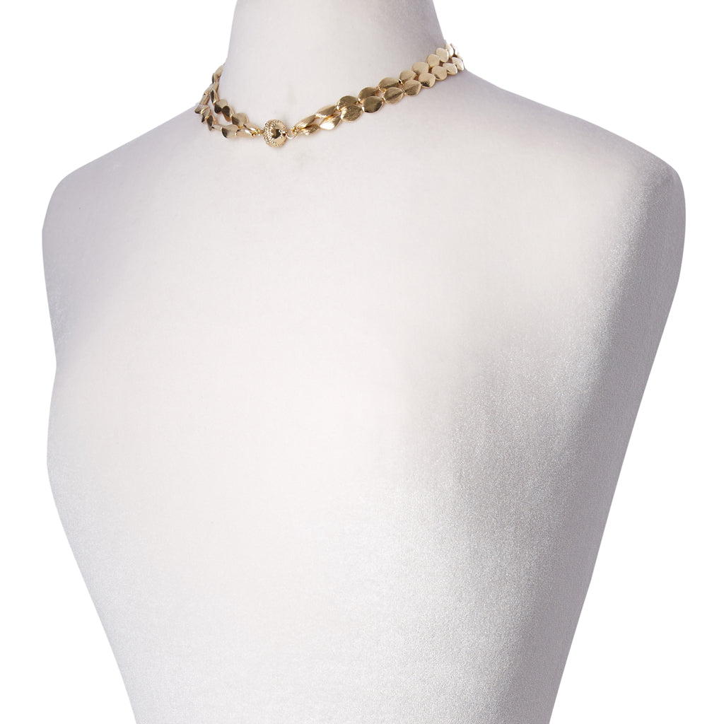 Small Gold Rush Double Strand Necklace