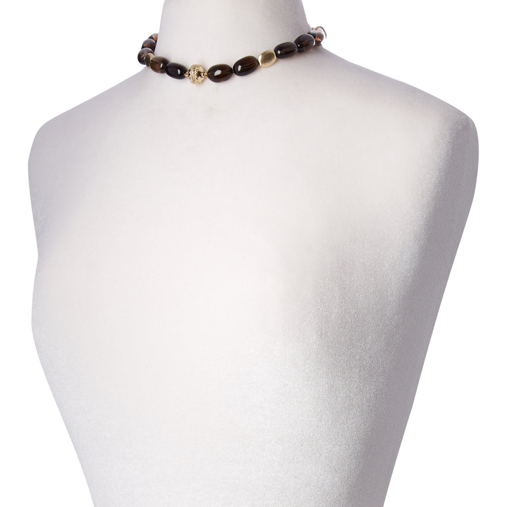 Gold Rush Smoky Quartz Necklace