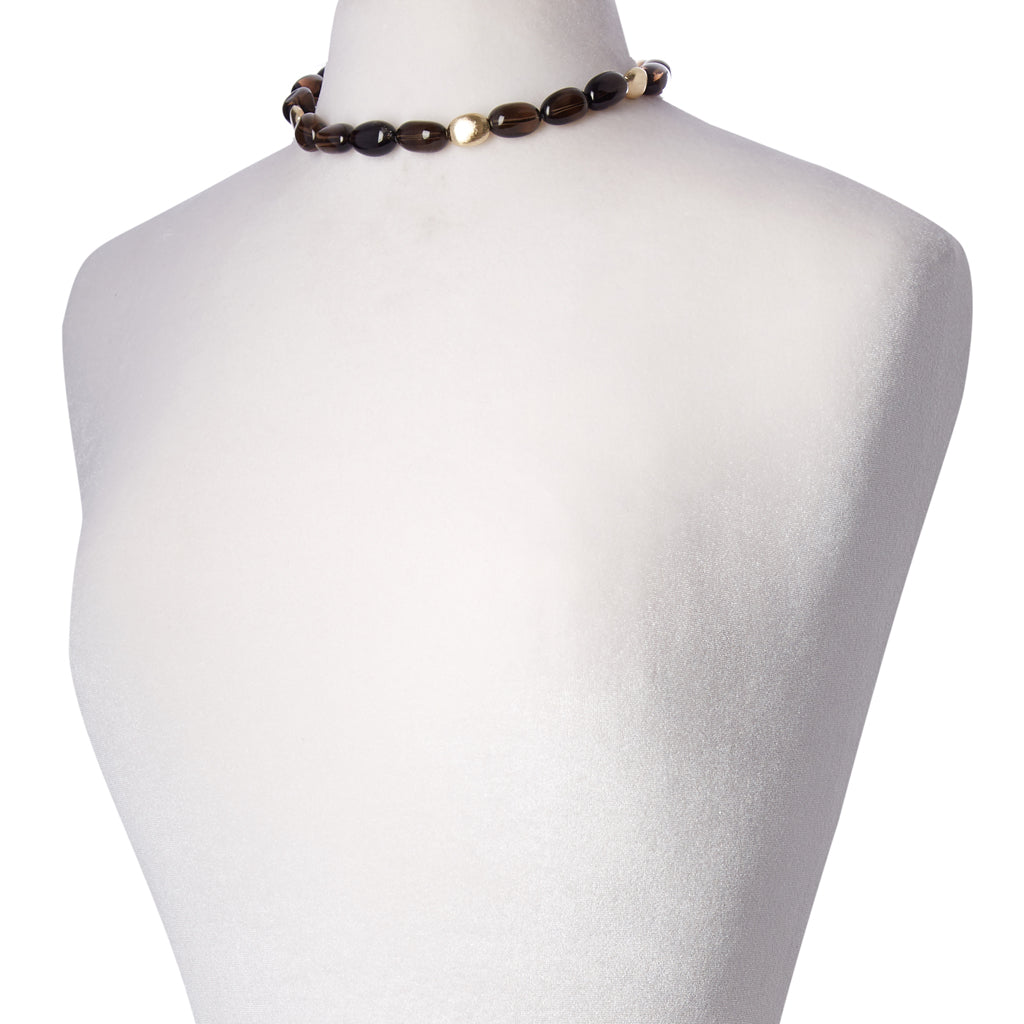 Gold Rush Smoky Quartz Necklace