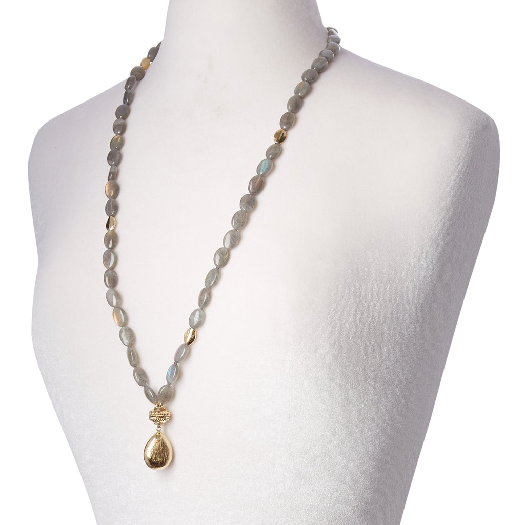 Gold Rush Labradorite Double Strand Necklace