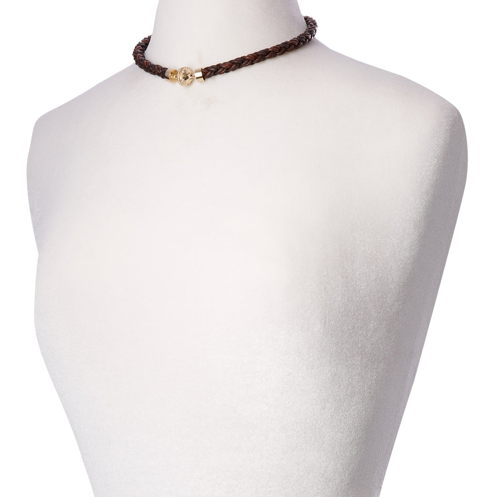 Bolo Brown Leather Necklace