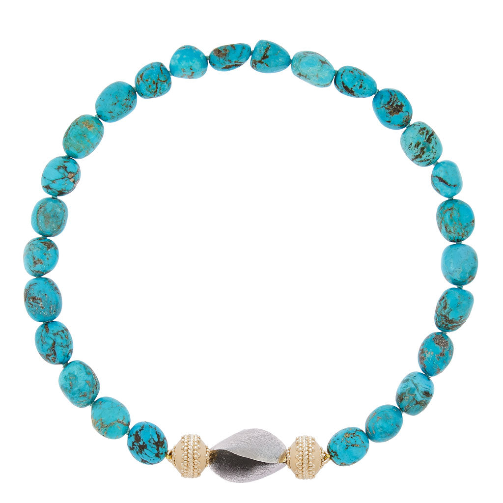 Turquoise Tumbled Necklace