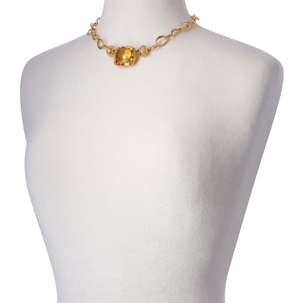 18K Seaside Citrine Centerpiece
