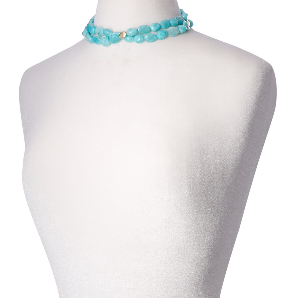 Gold Rush Amazonite Double Strand Necklace