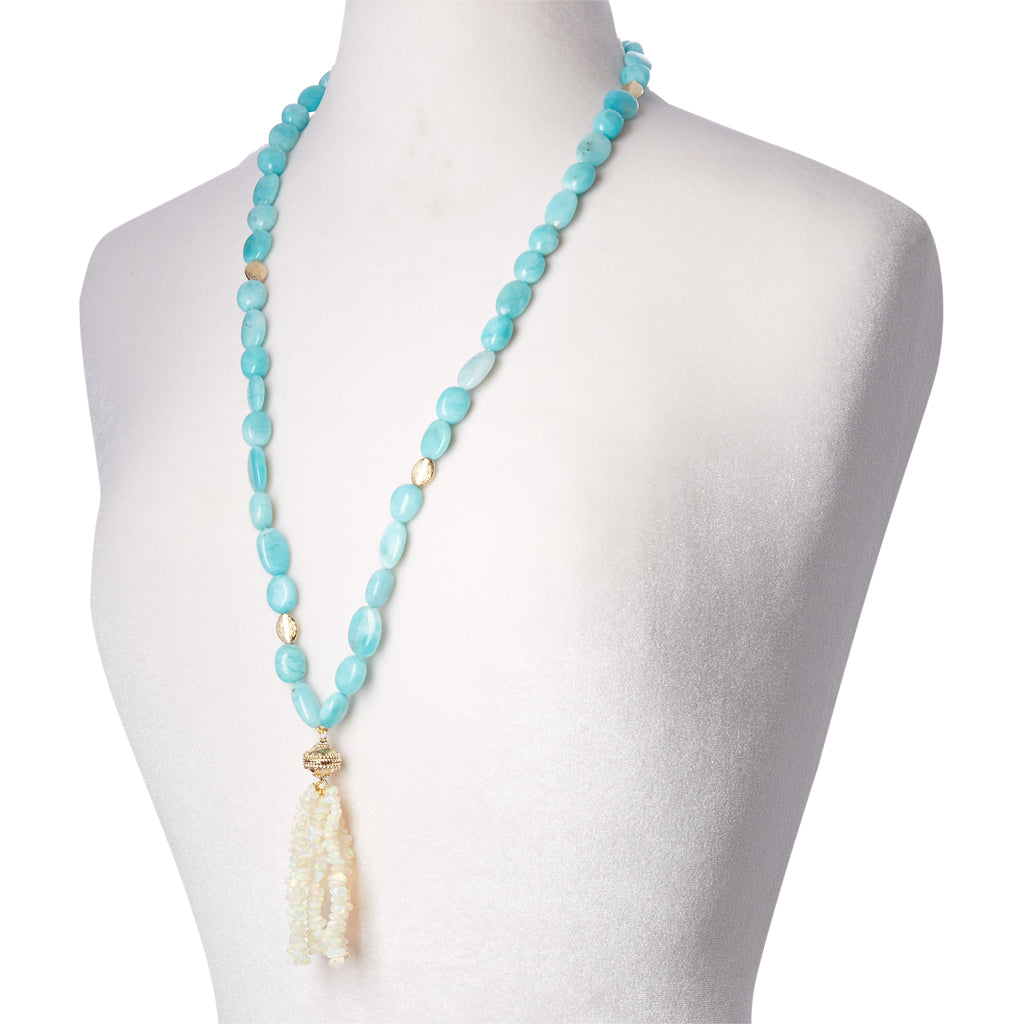 Gold Rush Amazonite Double Strand Necklace