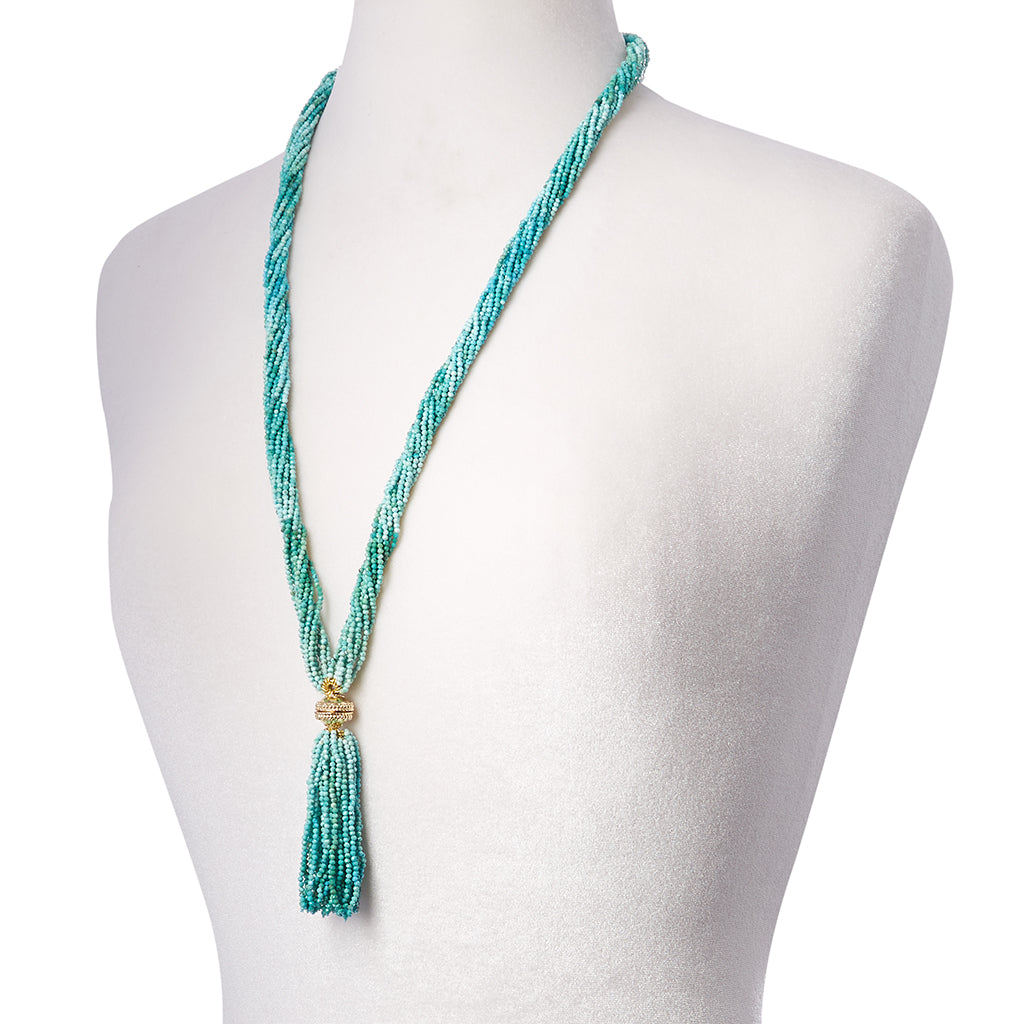 Michel Ombre Turquoise Tassel