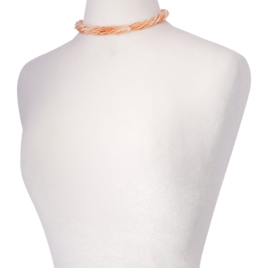 Michel Pink Opal Multi-Strand Necklace