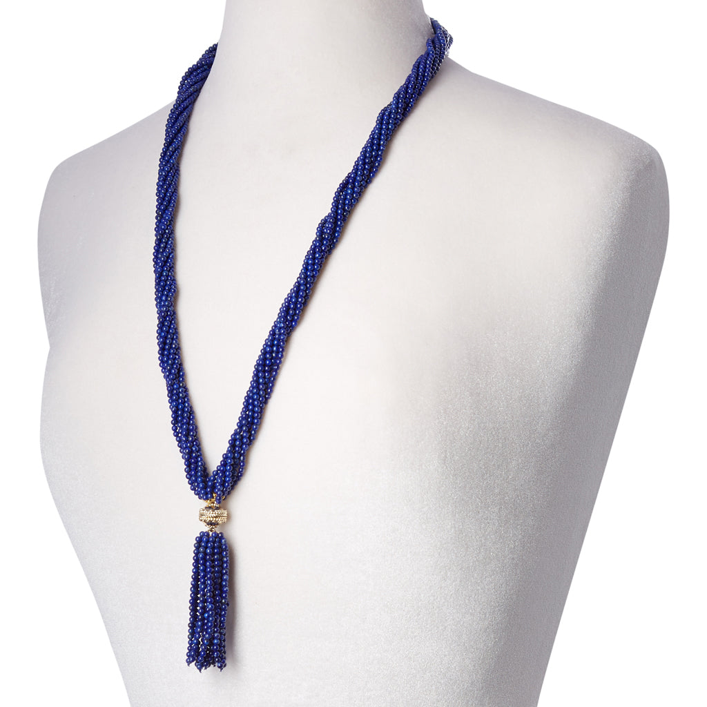 Victoire Lapis 3mm Tassel