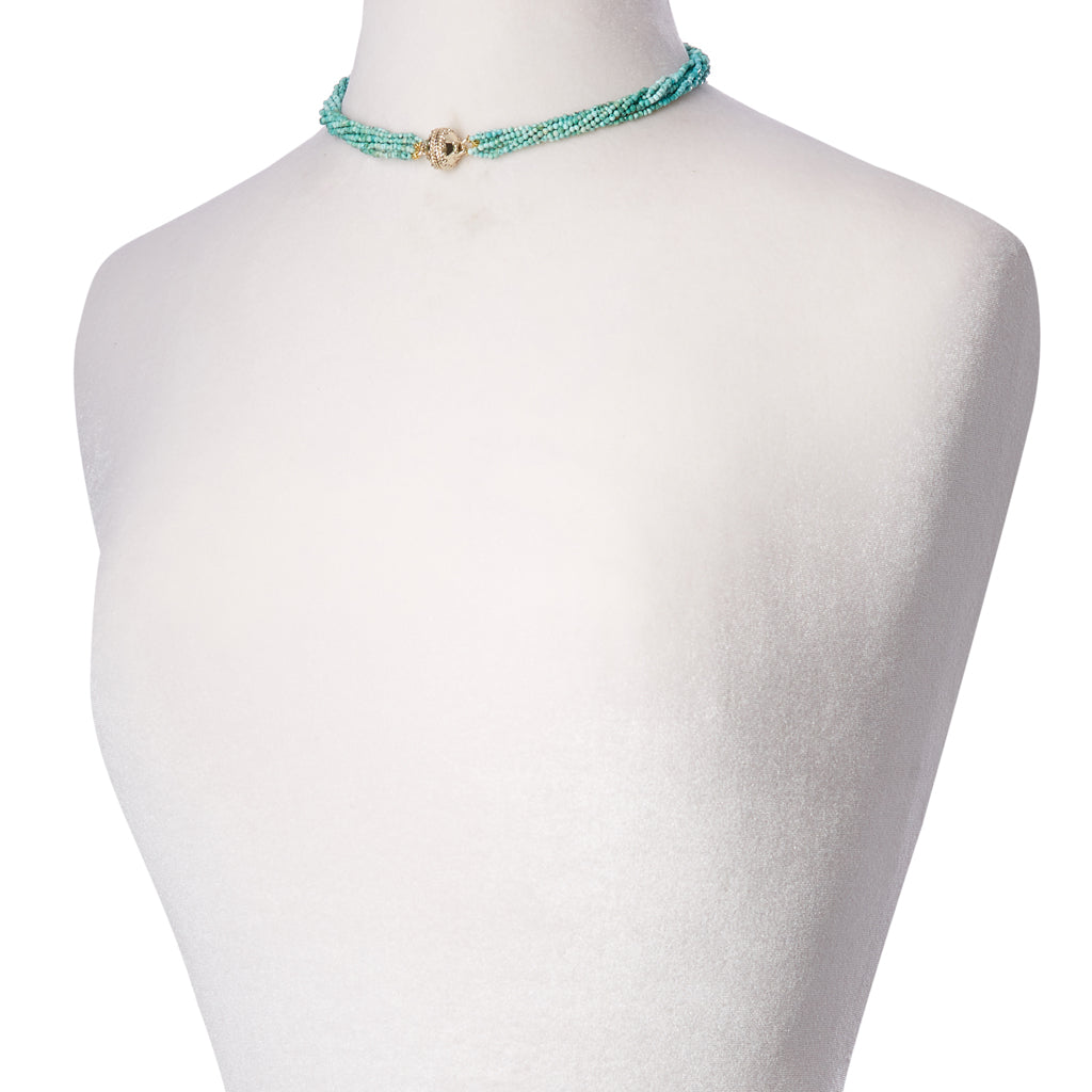 Michel Turquoise Multi-Strand Necklace