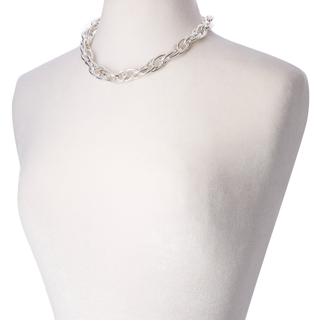 Chain Link Sterling Silver Necklace