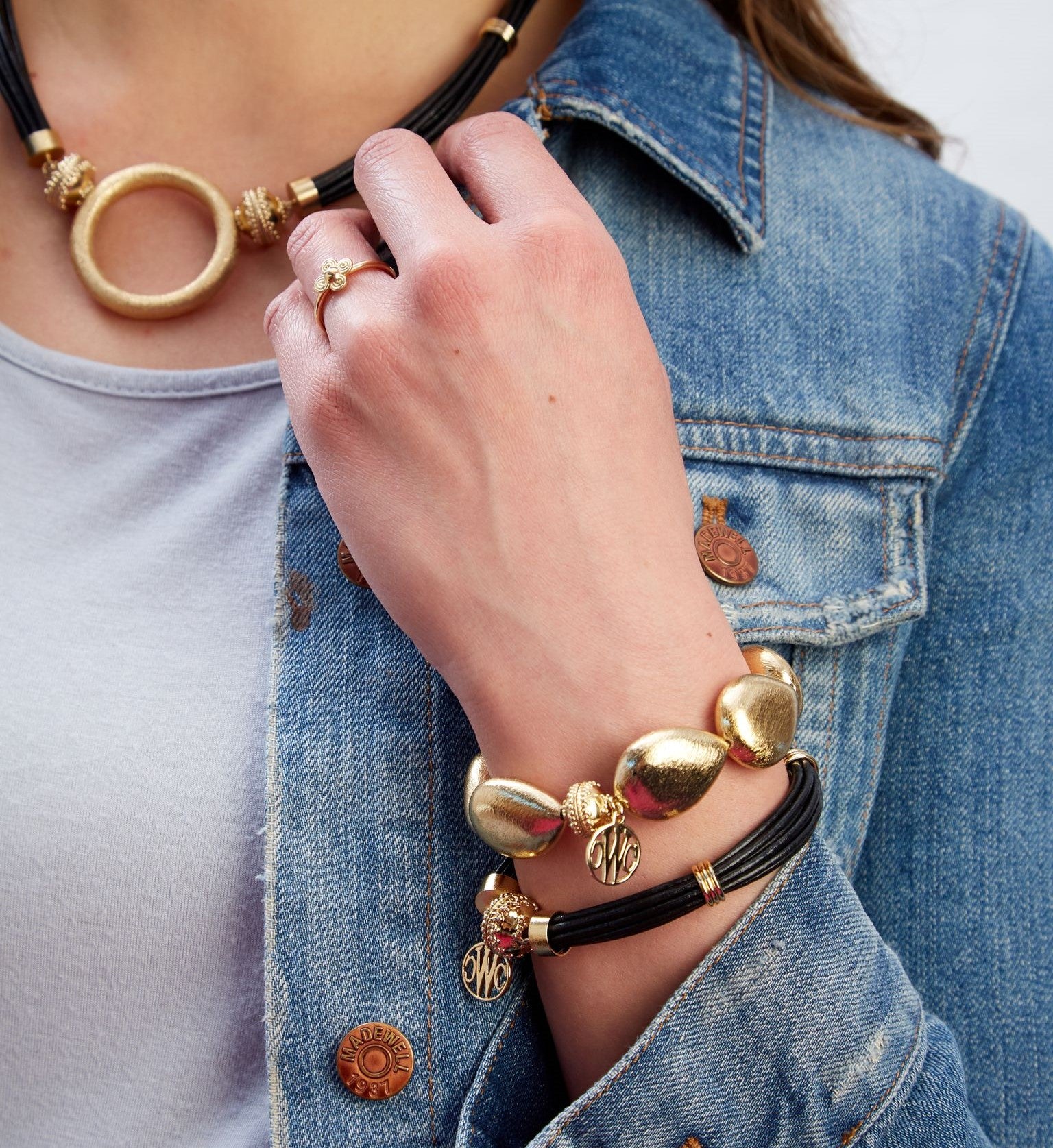 Aspen Leather Black Bracelet