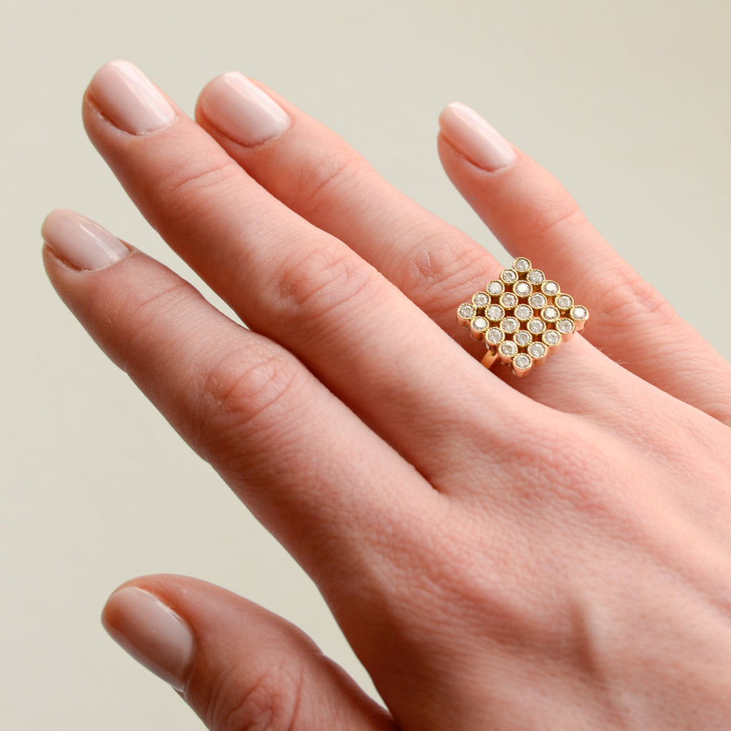 18K Marquee Diamond Ring