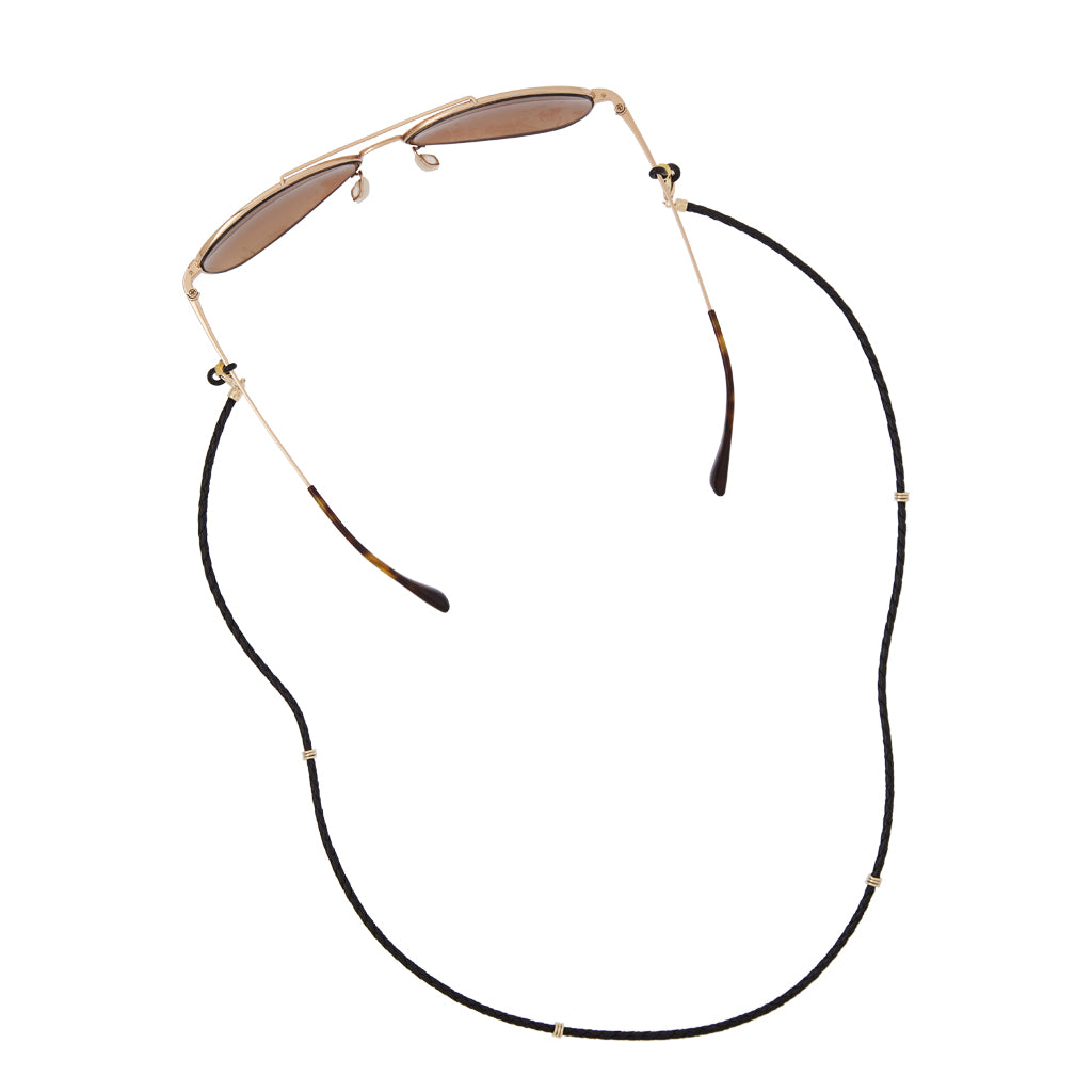 Aspen Braided Leather Eyeglass Chain