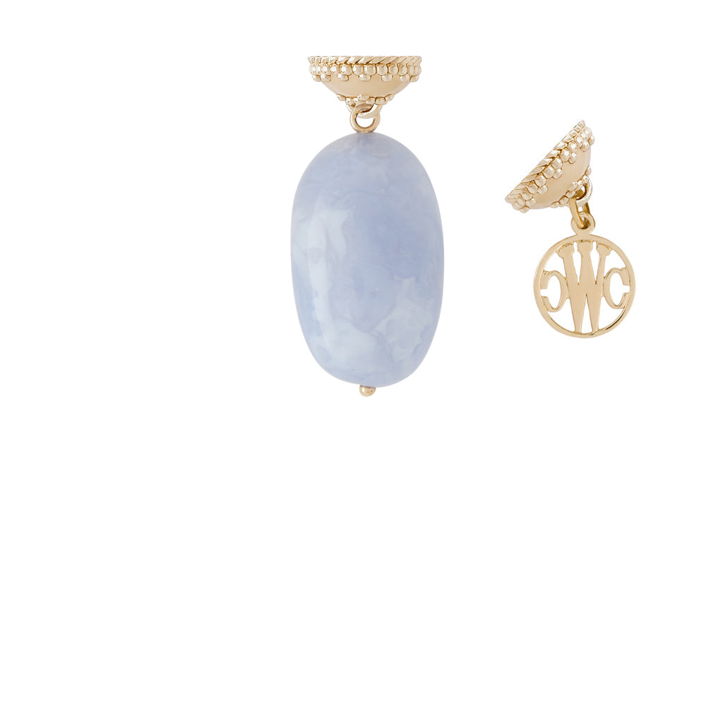 Chalcedony Tumbled Nugget Tag