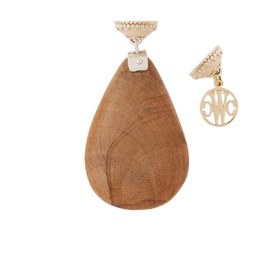 Wood Teardrop Tag